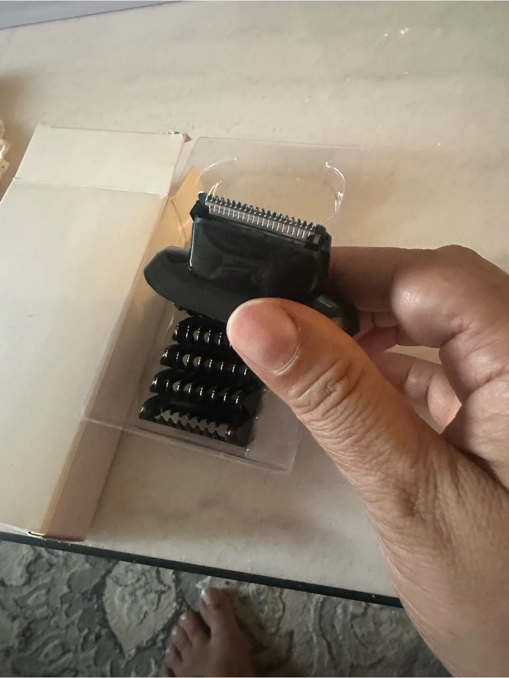 Beard Trimmer Attachment Compatible with Braun Series 5/6/7 (Black)